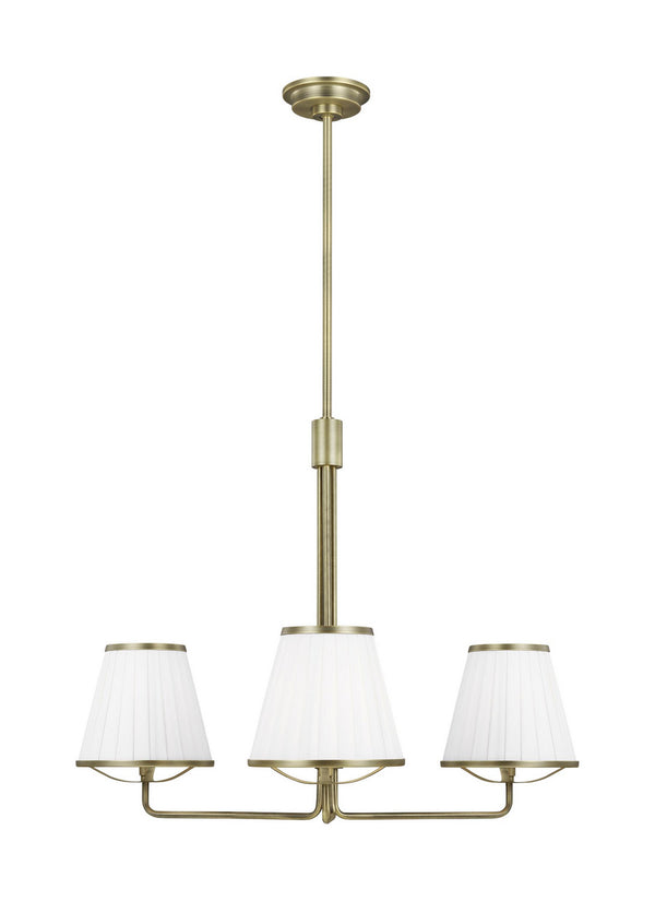 Visual Comfort Studio - LC1173TWB - Three Light Chandelier - Esther - Time Worn Brass from Lighting & Bulbs Unlimited in Charlotte, NC