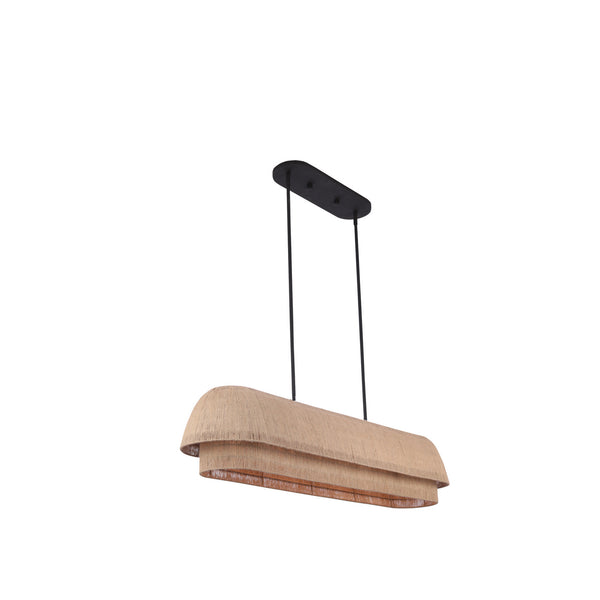 Kalco - 515261MB - Eight Light Island Pendant - Seychelles - Matte Black from Lighting & Bulbs Unlimited in Charlotte, NC