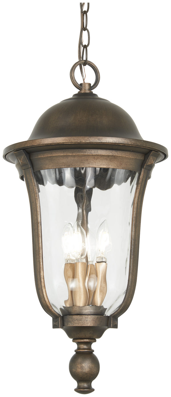 Minka-Lavery - 73247-748 - Four Light Outdoor Chain Hung - Havenwood - Tauira Bronze And Alder Silver from Lighting & Bulbs Unlimited in Charlotte, NC