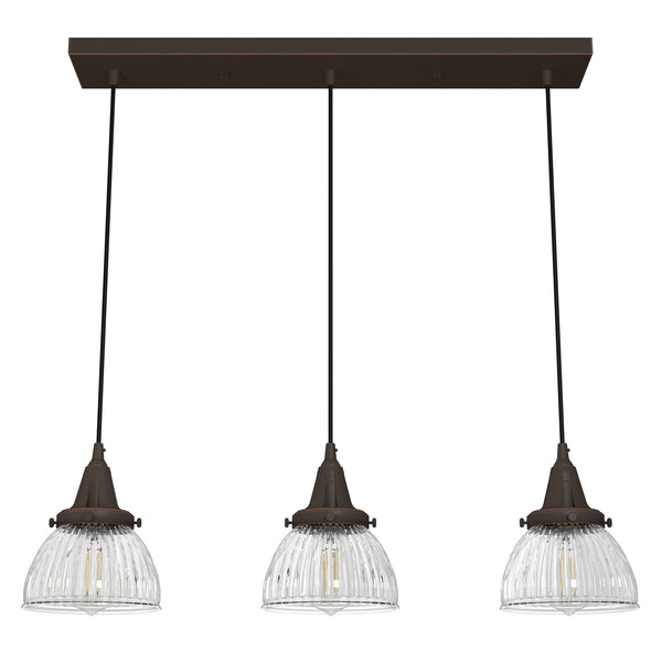 Hunter - 19142 - Three Light Linear Cluster - Cypress Grove - Onyx Bengal from Lighting & Bulbs Unlimited in Charlotte, NC