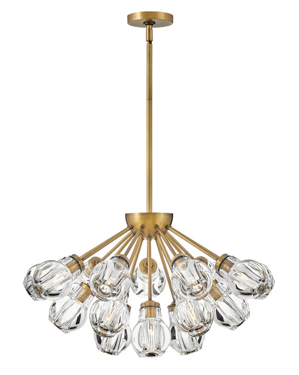Fredrick Ramond - FR46956HBR - LED Pendant - Elise - Heritage Brass from Lighting & Bulbs Unlimited in Charlotte, NC