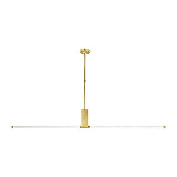 Visual Comfort Modern - 700LSPHB68NB-LED927 - LED Linear Suspension - Phobos - Natural Brass from Lighting & Bulbs Unlimited in Charlotte, NC