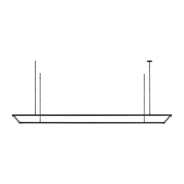 Visual Comfort Modern - 700LSSTG84B-LED927 - LED Linear Suspension - Stagger - Nightshade Black from Lighting & Bulbs Unlimited in Charlotte, NC