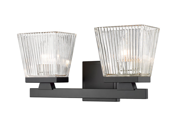 Z-Lite - 1936-2V-MB - Two Light Vanity - Astor - Matte Black from Lighting & Bulbs Unlimited in Charlotte, NC