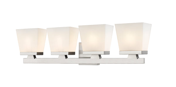 Z-Lite - 1937-4V-BN - Four Light Vanity - Astor - Brushed Nickel from Lighting & Bulbs Unlimited in Charlotte, NC