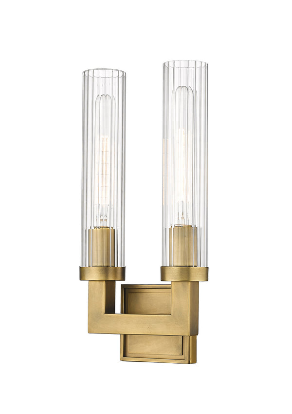 Z-Lite - 3031-2S-RB - Two Light Wall Sconce - Beau - Rubbed Brass from Lighting & Bulbs Unlimited in Charlotte, NC