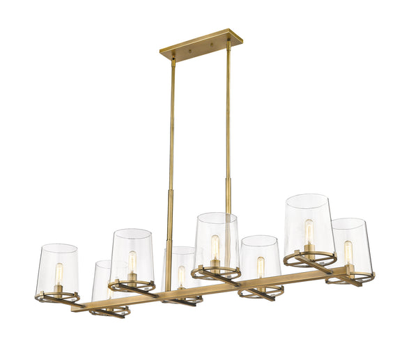 Z-Lite - 3032-8L-RB - Eight Light Island - Callista - Rubbed Brass from Lighting & Bulbs Unlimited in Charlotte, NC