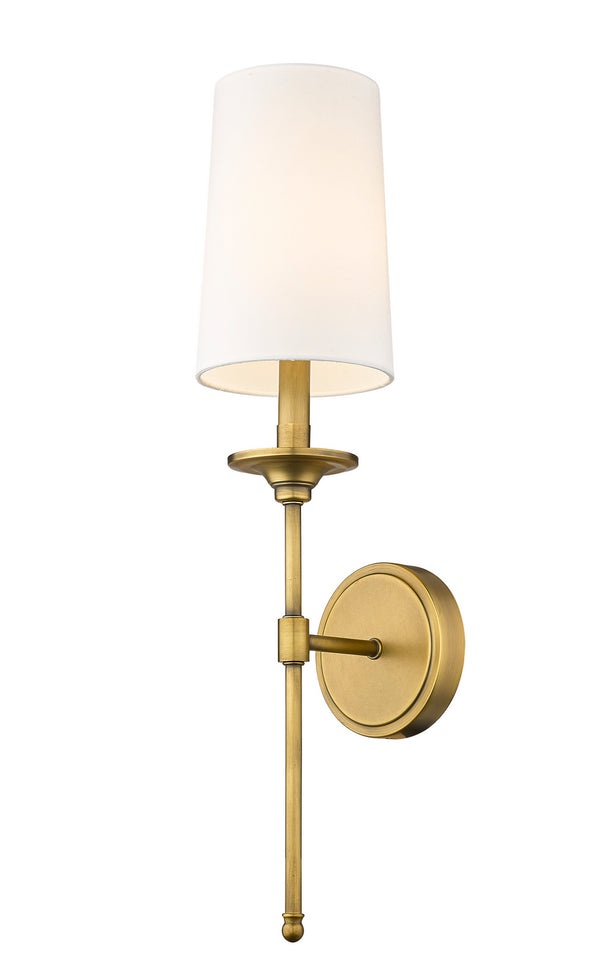 Z-Lite - 3033-1S-RB - One Light Wall Sconce - Emily - Rubbed Brass from Lighting & Bulbs Unlimited in Charlotte, NC