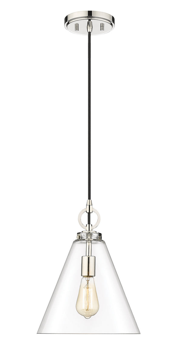 Z-Lite - 3034P11-PN - One Light Pendant - Harper - Polished Nickel from Lighting & Bulbs Unlimited in Charlotte, NC