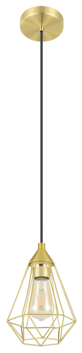 Eglo USA - 43681A - LED Mini Pendant - Tarbes - Brushed Brass from Lighting & Bulbs Unlimited in Charlotte, NC
