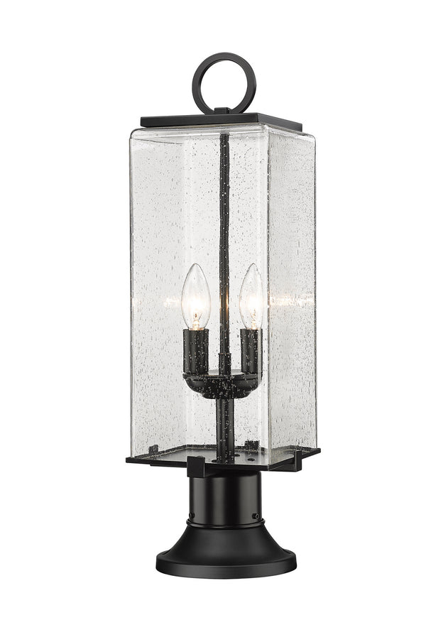 Z-Lite - 592PHMR-553PM-BK - Two Light Outdoor Pier Mount - Sana - Black from Lighting & Bulbs Unlimited in Charlotte, NC