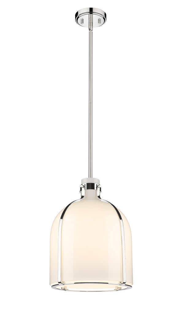 Z-Lite - 818-12PN - One Light Pendant - Pearson - Polished Nickel from Lighting & Bulbs Unlimited in Charlotte, NC
