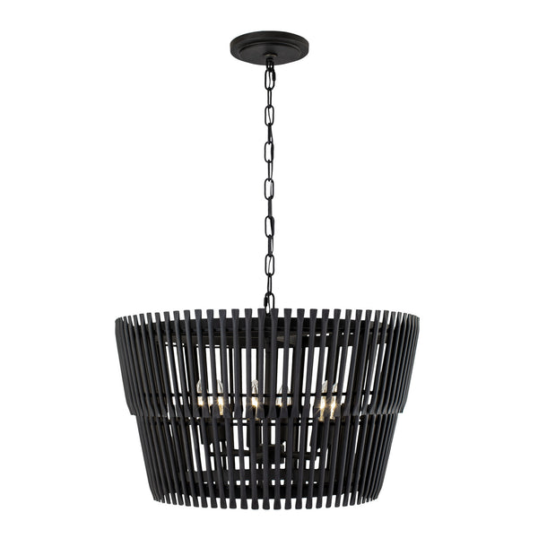 Varaluz - 355P06SCB - Six Light Pendant - Apollo - Carbon from Lighting & Bulbs Unlimited in Charlotte, NC