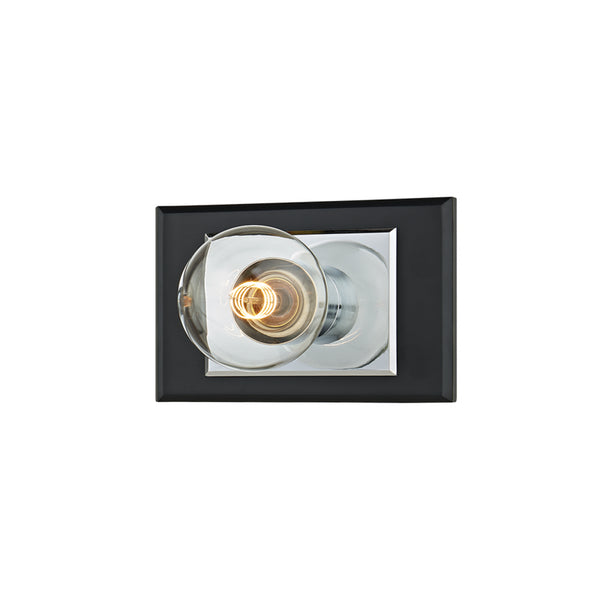 Troy Lighting - B3541-PC/SBK - One Light Bath Bracket - Runyan - Polished Chrome/Soft Black from Lighting & Bulbs Unlimited in Charlotte, NC