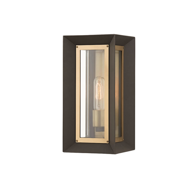 Troy Lighting - B4051-TBZ/PBR - One Light Outdoor Wall Sconce - Lowry - Textured Bronze/Patina Brass from Lighting & Bulbs Unlimited in Charlotte, NC
