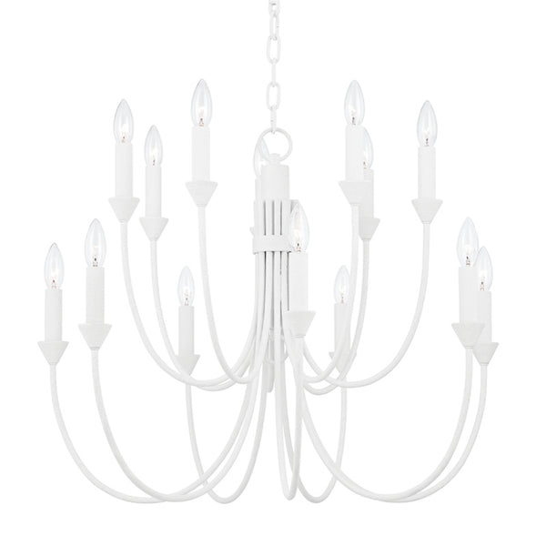 Troy Lighting - F1014-GSW - 14 Light Chandelier - Cate - Gesso White from Lighting & Bulbs Unlimited in Charlotte, NC