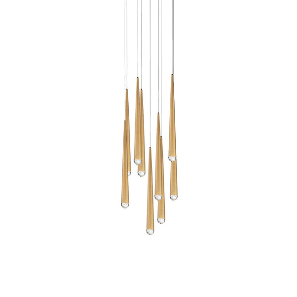 Modern Forms - PD-41709R-AB - LED Pendant - Cascade - Aged Brass from Lighting & Bulbs Unlimited in Charlotte, NC