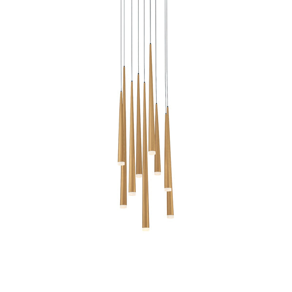 Modern Forms - PD-41809R-AB - LED Pendant - Cascade - Aged Brass from Lighting & Bulbs Unlimited in Charlotte, NC