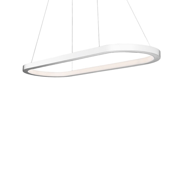 Modern Forms - PD-53046-27-AL - LED Linear Pendant - Racetrack - Brushed Aluminum from Lighting & Bulbs Unlimited in Charlotte, NC