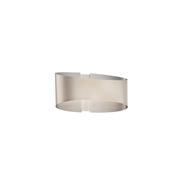 Modern Forms - WS-20210-BN - LED Wall Sconce - Swerve - Brushed Nickel from Lighting & Bulbs Unlimited in Charlotte, NC