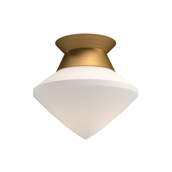 Alora - FM537508AGOP - One Light Flush Mount - Nora - Aged Gold/Opal Matte Glass from Lighting & Bulbs Unlimited in Charlotte, NC
