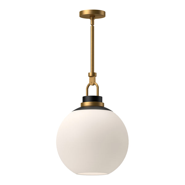 Alora - PD520516AGOP - One Light Pendant - Copperfield - Aged Gold/Opal Matte Glass from Lighting & Bulbs Unlimited in Charlotte, NC