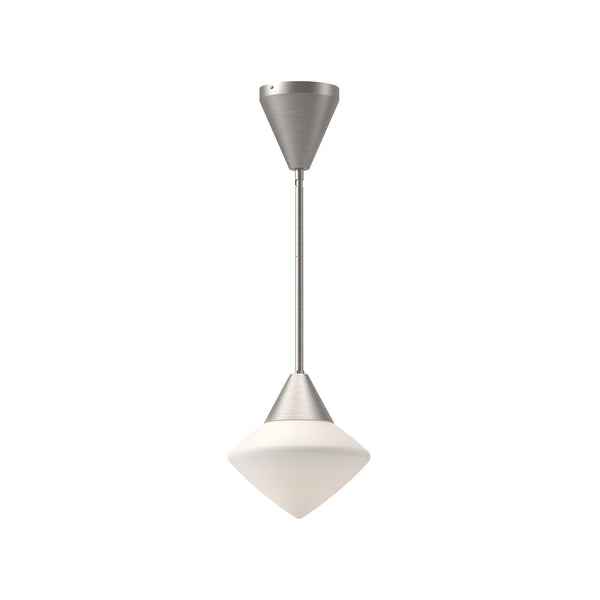 Alora - PD537508BNOP - One Light Pendant - Nora - Brushed Nickel/Opal Matte Glass from Lighting & Bulbs Unlimited in Charlotte, NC