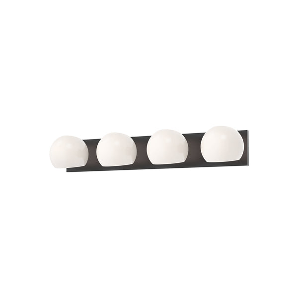 Alora - VL548431MBOP - Four Light Bathroom Fixtures - Willow - Matte Black/Opal Matte Glass from Lighting & Bulbs Unlimited in Charlotte, NC