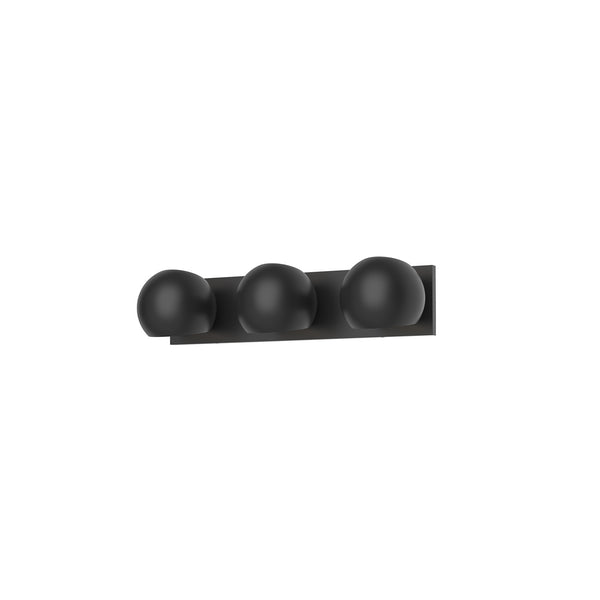 Alora - VL648322MB - Three Light Bathroom Fixtures - Willow - Matte Black from Lighting & Bulbs Unlimited in Charlotte, NC