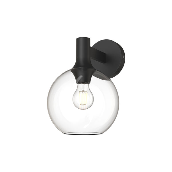 Alora - WV506108MBCL - One Light Vanity - Castilla - Matte Black/Clear Glass from Lighting & Bulbs Unlimited in Charlotte, NC