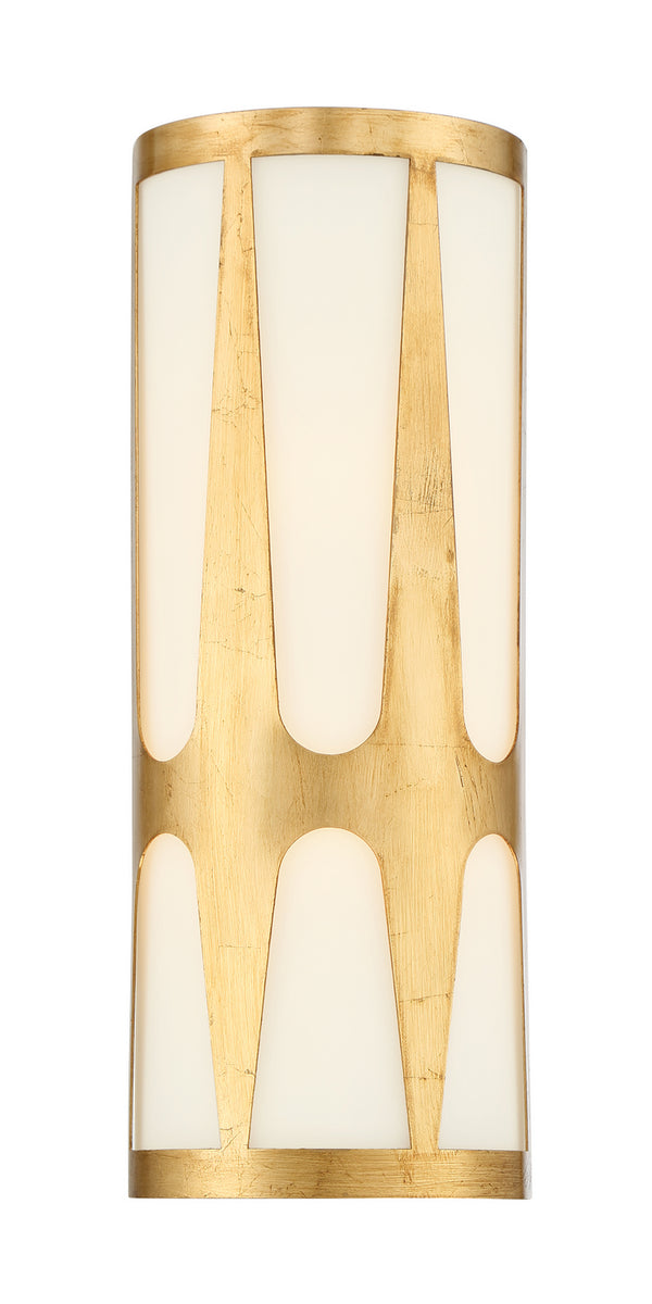 Crystorama - ROY-802-GA - Two Light Wall Mount - Royston - Antique Gold from Lighting & Bulbs Unlimited in Charlotte, NC