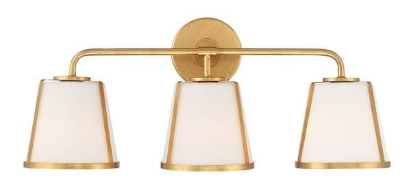 Crystorama - FUL-913-GA - Three Light Bath - Fulton - Antique Gold from Lighting & Bulbs Unlimited in Charlotte, NC