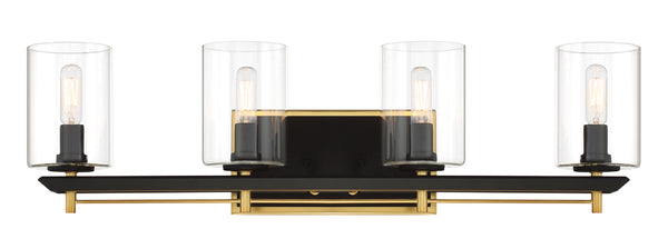 Metropolitan - N1854-707 - Four Light Bath Bar - Sable Point - Sand Coal With Honey Gold Acce from Lighting & Bulbs Unlimited in Charlotte, NC