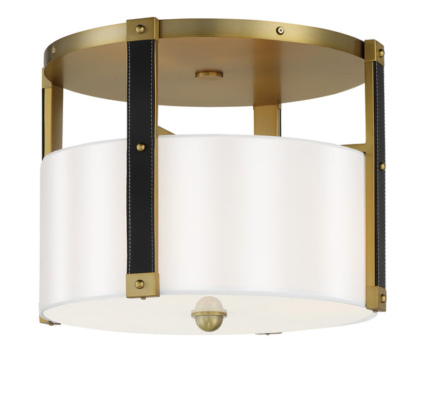 Minka-Lavery - 2784-695 - Four Light Semi Flush Mount - Chelsea - Soft Brass from Lighting & Bulbs Unlimited in Charlotte, NC