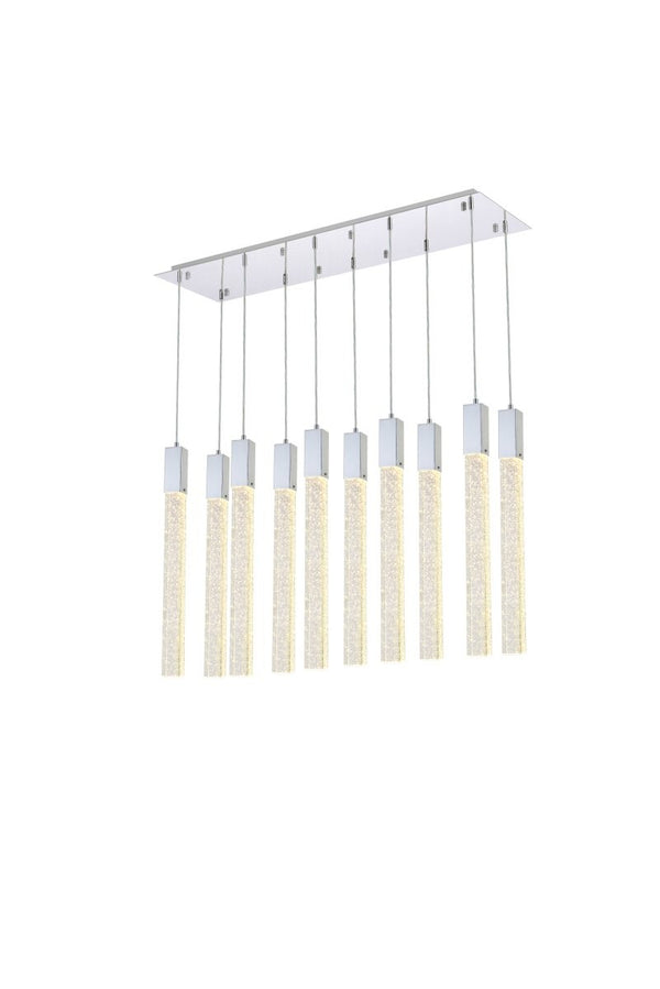 Elegant Lighting - 2066D42C - Ten Light Pendant - Weston - Chrome from Lighting & Bulbs Unlimited in Charlotte, NC