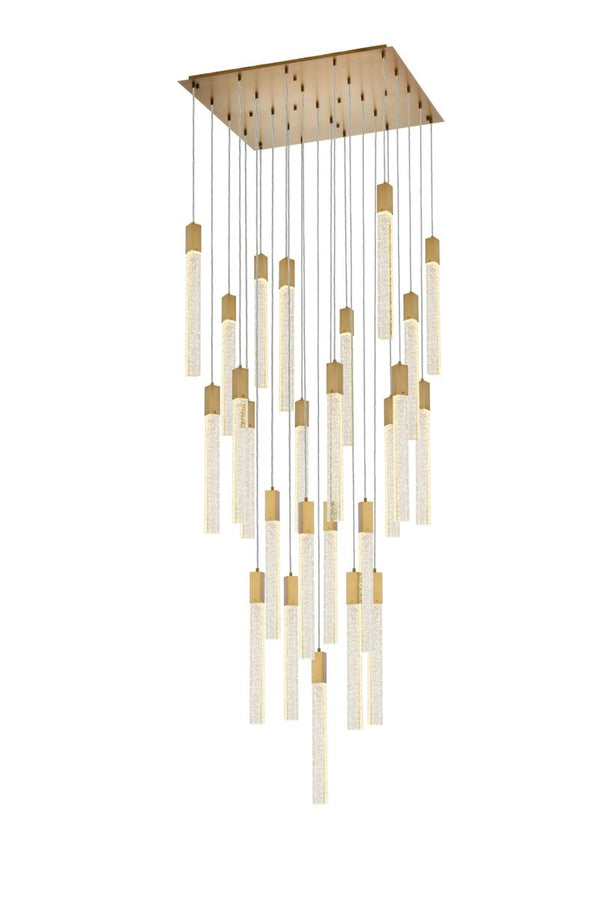Elegant Lighting - 2066G36SG - 25 Light Pendant - Weston - Satin Gold from Lighting & Bulbs Unlimited in Charlotte, NC