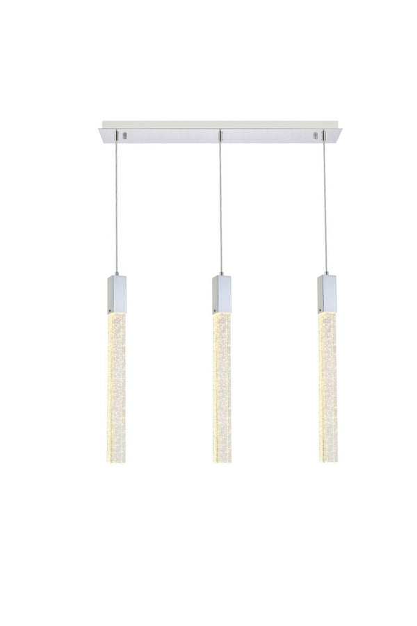 Elegant Lighting - 2066S32C - Three Light Pendant - Weston - Chrome from Lighting & Bulbs Unlimited in Charlotte, NC