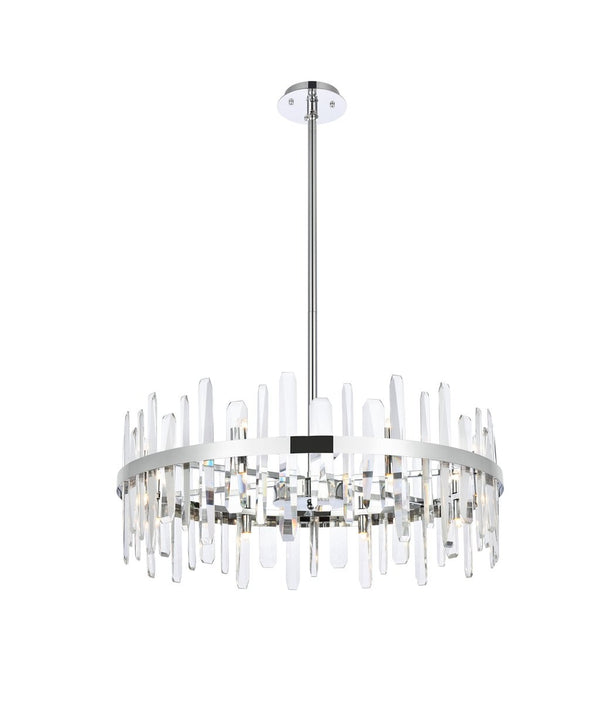 Elegant Lighting - 2200D32C - 16 Light Chandelier - Serena - Chrome from Lighting & Bulbs Unlimited in Charlotte, NC