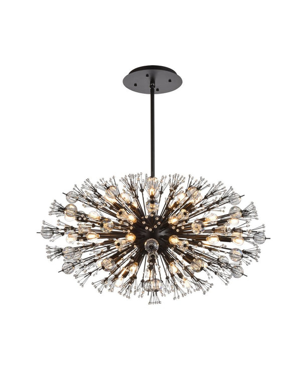 Elegant Lighting - 2500D42BK - 38 Light Pendant - Vera - Black from Lighting & Bulbs Unlimited in Charlotte, NC