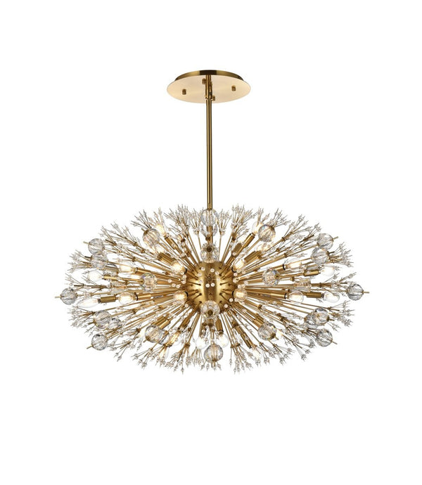 Elegant Lighting - 2500D42SG - 38 Light Pendant - Vera - Gold from Lighting & Bulbs Unlimited in Charlotte, NC