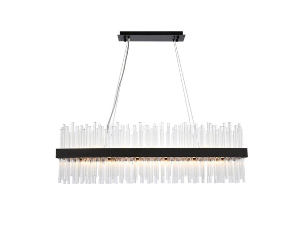 Elegant Lighting - 3000G42BK - 24 Light Pendant - Dallas - Black from Lighting & Bulbs Unlimited in Charlotte, NC