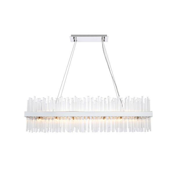Elegant Lighting - 3000G48C - 28 Light Chandelier - Dallas - Chrome from Lighting & Bulbs Unlimited in Charlotte, NC