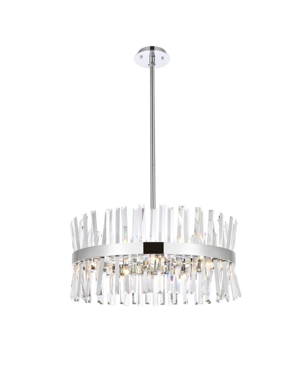 Elegant Lighting - 6200D25C - 14 Light Pendant - Serephina - Chrome from Lighting & Bulbs Unlimited in Charlotte, NC