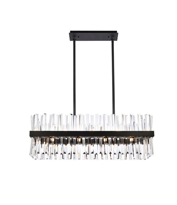 Elegant Lighting - 6200G36BK - 20 Light Chandelier - Serephina - Black from Lighting & Bulbs Unlimited in Charlotte, NC