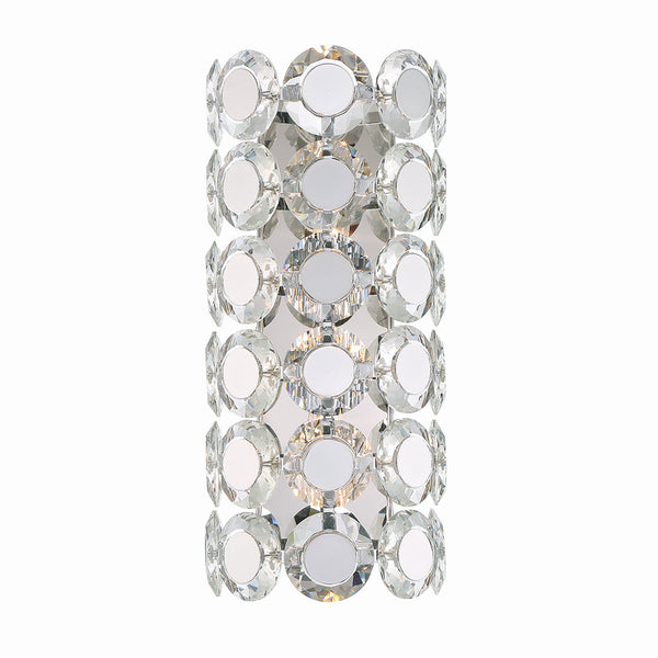 Eurofase - 44283-018 - Two Light Wall Sconce - Perrene - Chrome from Lighting & Bulbs Unlimited in Charlotte, NC