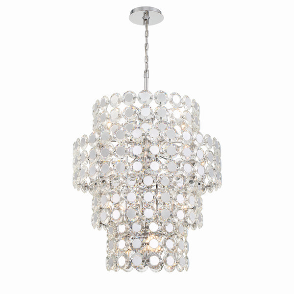 Eurofase - 44289-010 - 24 Light Chandelier - Perrene - Chrome from Lighting & Bulbs Unlimited in Charlotte, NC