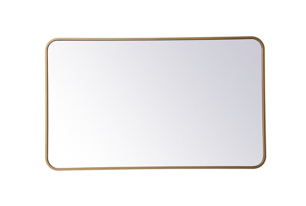 Elegant Lighting - MR802440BR - Mirror - Evermore - Brass from Lighting & Bulbs Unlimited in Charlotte, NC
