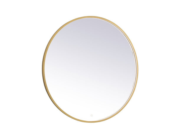 Elegant Lighting - MRE6042BR - LED Mirror - Pier - Brass from Lighting & Bulbs Unlimited in Charlotte, NC