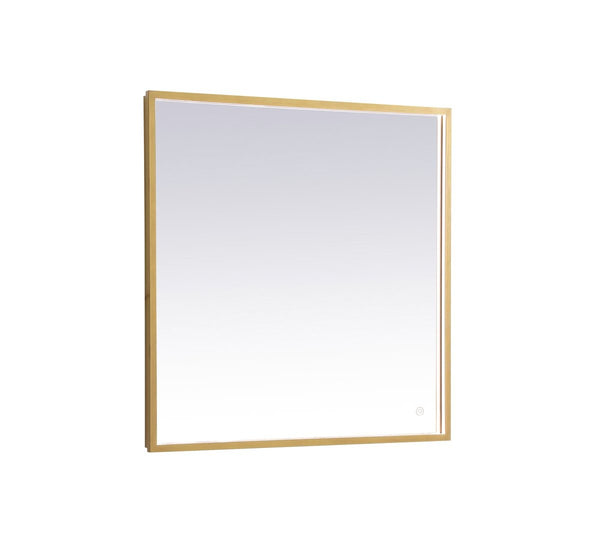 Elegant Lighting - MRE62736BR - LED Mirror - Pier - Brass from Lighting & Bulbs Unlimited in Charlotte, NC