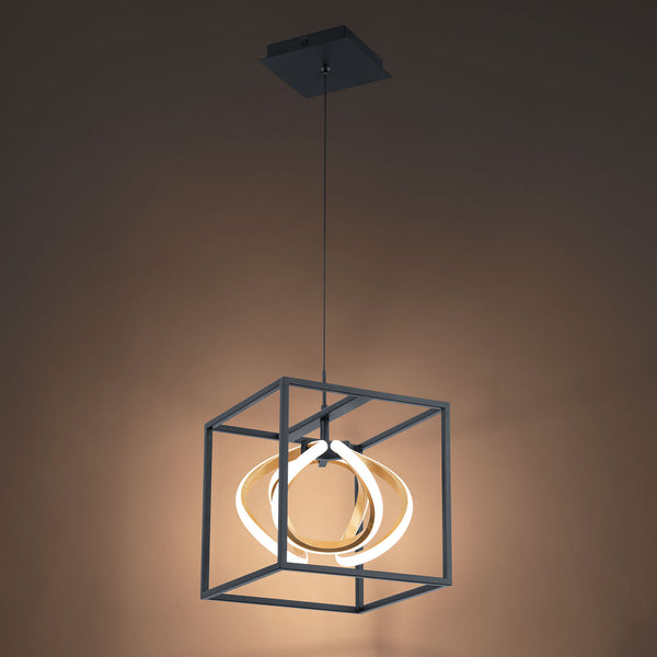 W.A.C. Lighting - PD-73210-BK/GL - LED Mini Pendant - Sinclair - Black/Gold Leaf from Lighting & Bulbs Unlimited in Charlotte, NC